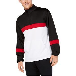 Ideology Mens Colorblocked Pullover Sweater, Black, 2XL, DM